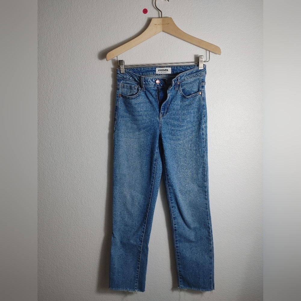 RSQ Women's High‎ Rise Straight Leg Jeans 24